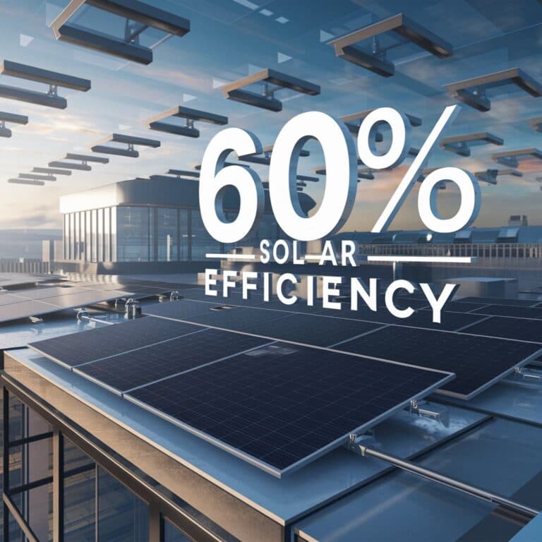 New Solar Cell Breakthrough: Solar Panel Efficiency Reaches 60%